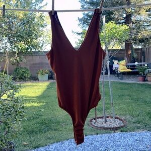 Brown medium bodysuit
